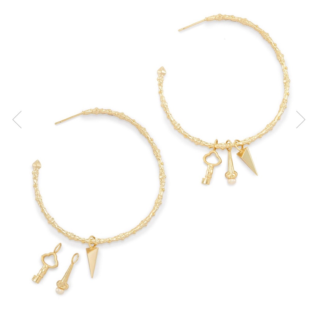 Kendra Scott Shiloh Hoop Earrings Gold